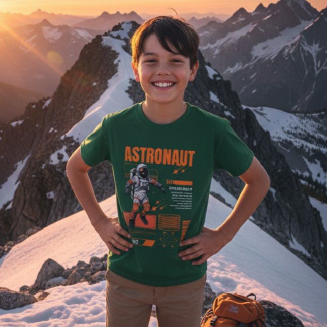 T-Shirt Enfant Astronaute Explorateur de l'Espace  (Créateur téléchargé)