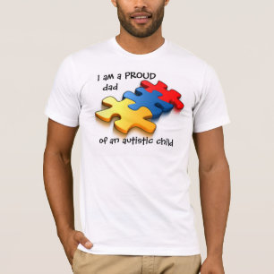 T-shirt Enfant autiste de papa fier