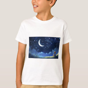 T-shirt enfant avec bonne impression de nuit