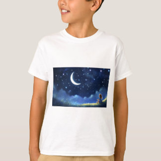 T-shirt enfant avec bonne impression de nuit