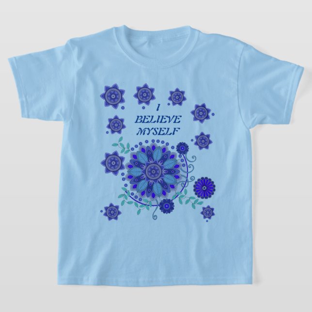 T-shirt enfant avec fleurs créatives (Poser)