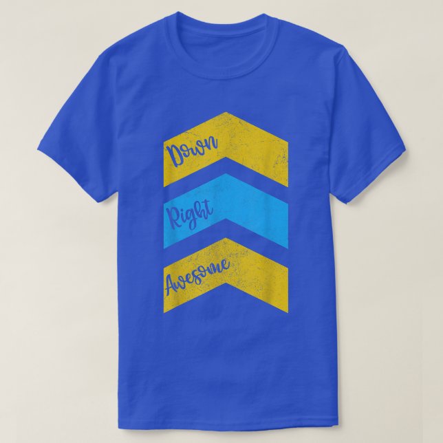 T-shirt Enfant Awome droit, World Down Syndrome Aware (Design devant)