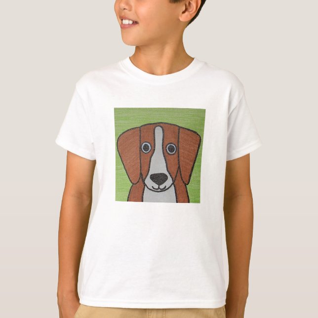 T-shirt enfant Beagle mignon (Devant)