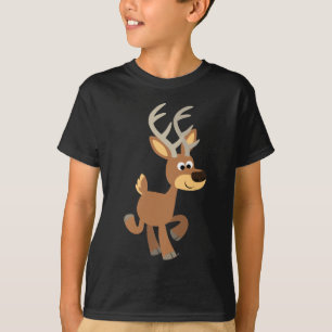 T-shirt enfant cerfs en caricature mignonne Trotti