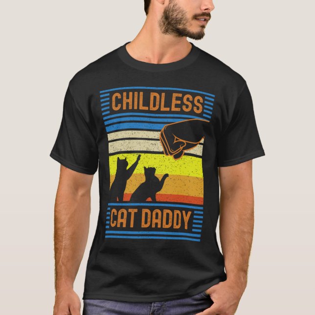 T-shirt Enfant Chat Daddy 2024 Pour Président (Devant)