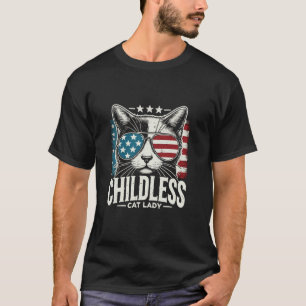 T-shirt Enfant Chat Lady Funny Kamala Harris American Fl