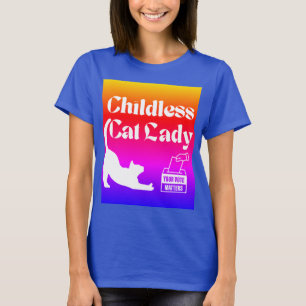 T-shirt Enfant Chat Lady Vote Tee