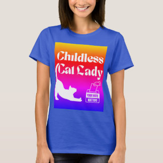 T-shirt Enfant Chat Lady Vote Tee
