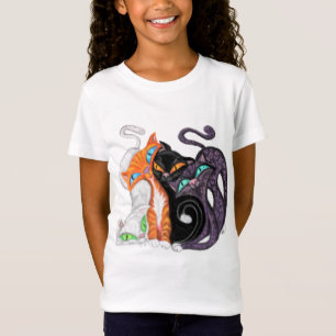 T-shirt enfant chats bouddhistes - câlins