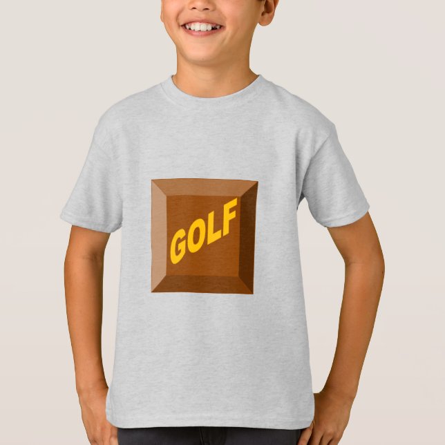 T-shirt enfant CHOCOLAT GOLF (Devant)