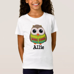 T-shirt enfant chouette mignon et coloré