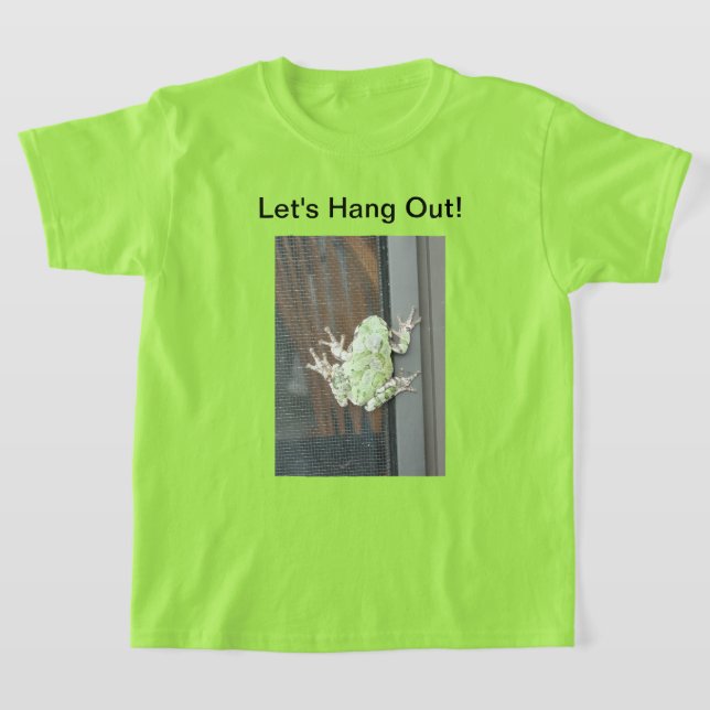 T-shirt Enfant Crapaud Perché dans un Arbre (Poser)