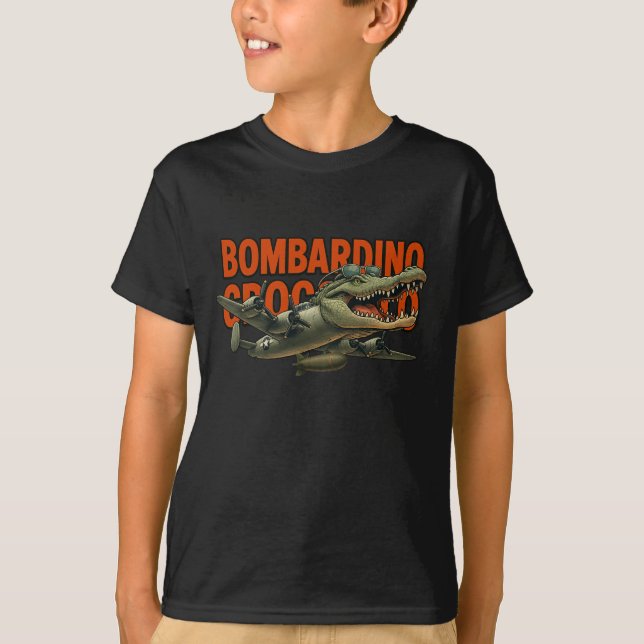 T-shirt enfant Crocodillo Bombardillo ! (Devant)