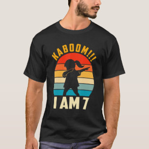 T-shirt Enfant Dabbing Anniversaire 7 Anniversaire I Am 7 