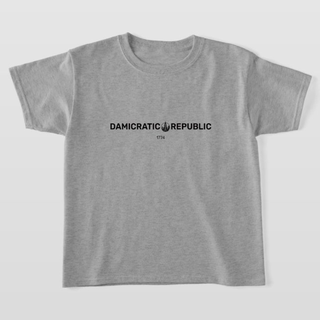 T-shirt enfant damicratique (Poser)