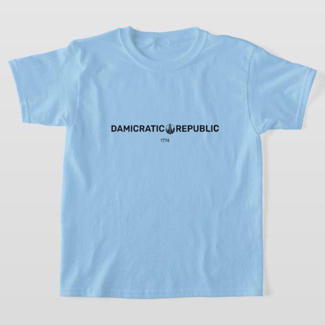 T-shirt enfant damicratique (Poser)