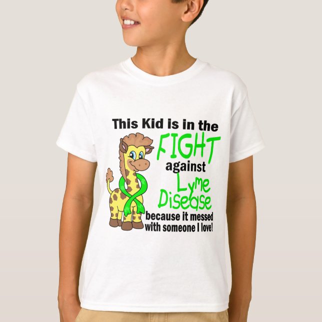 T-shirt Enfant Dans La Lutte Contre La Maladie De Lyme (Devant)