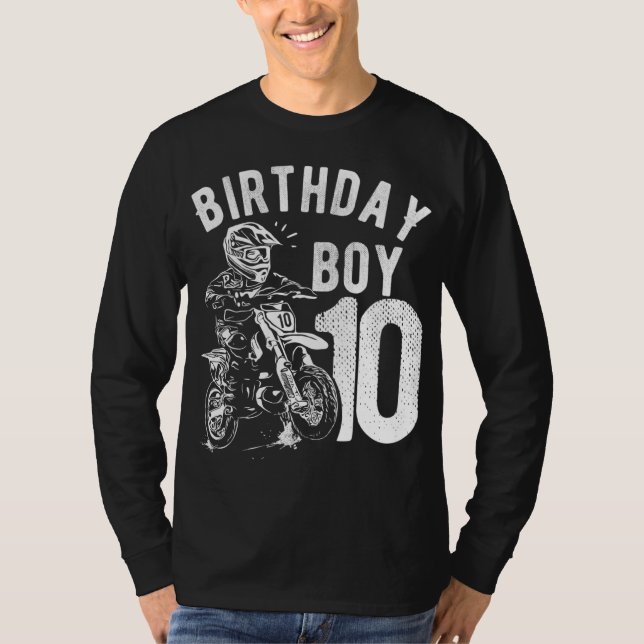 T-shirt Enfant de 10 ans - Enfant d'anniversaire - Vélo de (Devant)