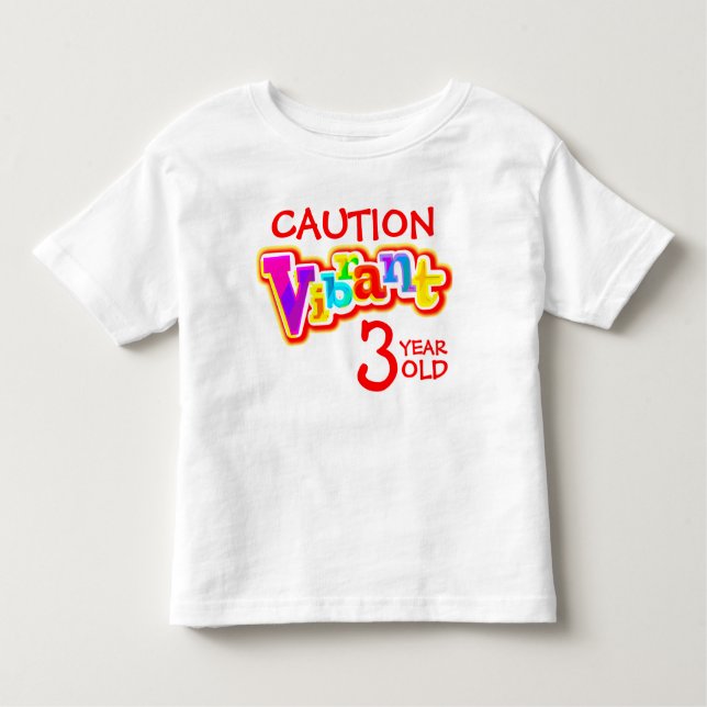 T-shirt enfant de 3 ans très dynamique (Devant)