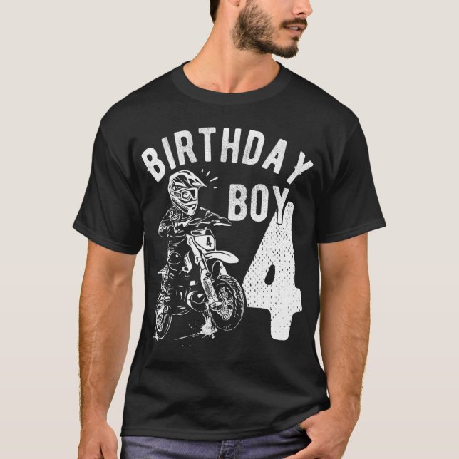 T-shirt Enfant de 4 ans - Enfant d'anniversaire - Vélo de  (Devant)