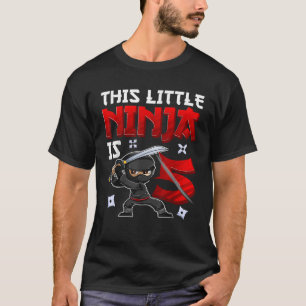 T-shirt Enfant De 5 Ans Anniversaire Tee Cette Petite Ninj