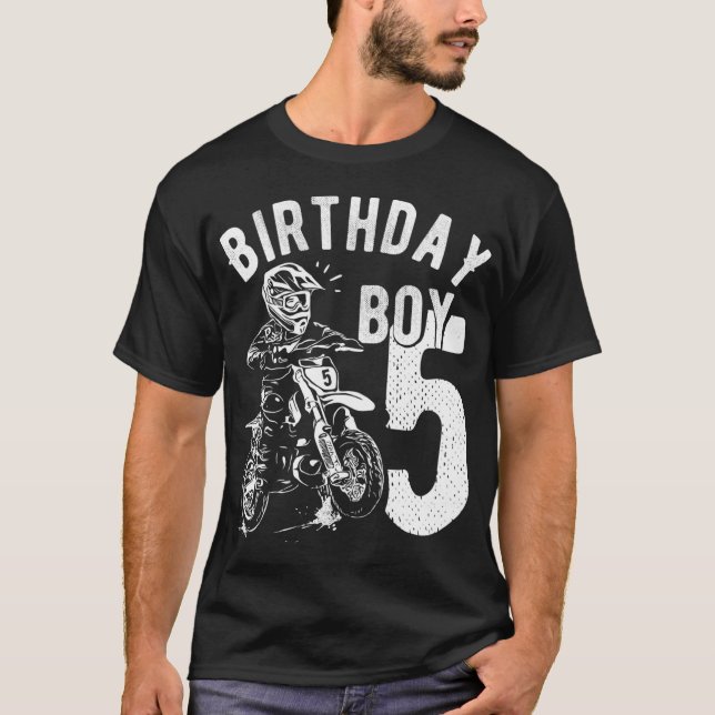 T-shirt Enfant de 5 ans - Enfant d'anniversaire - Vélo de  (Devant)