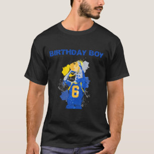 T-shirt Enfant De 6 Ans Garçon Bleu Et Jaune Basketbal
