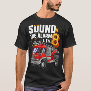 T-shirt Enfant de 8 ans Camion d'anniversaire Garçon Pompi