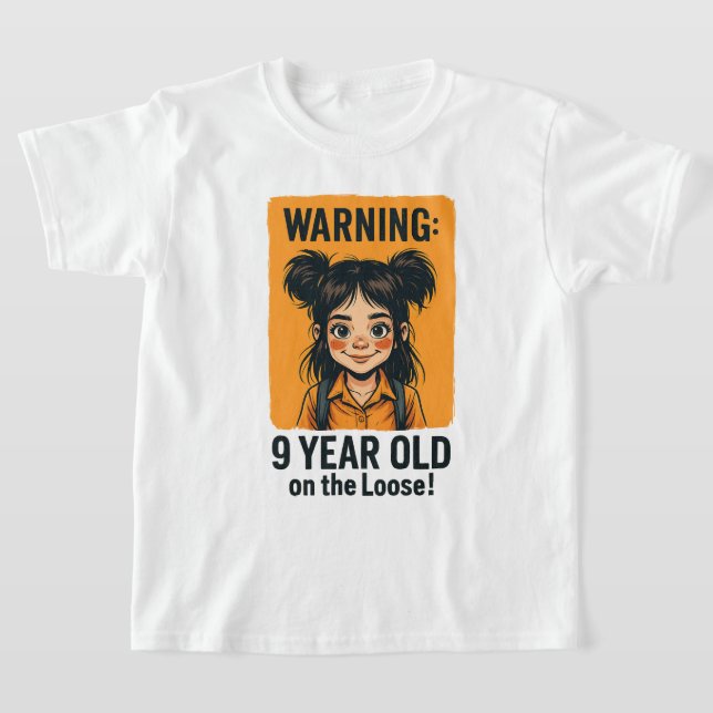 T-shirt Enfant de 9 ans sur le Loose - 9e anniversaire cad (Poser)