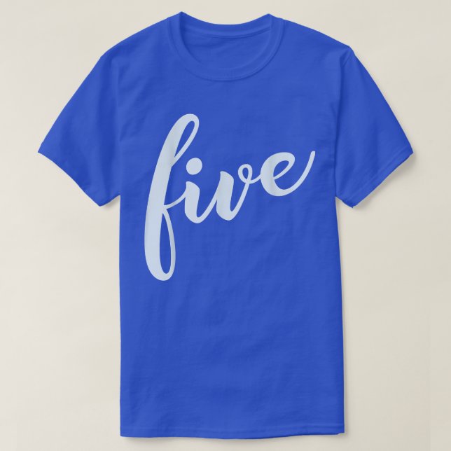 T-shirt Enfant de cinq ans 5e anniversaire  (Design devant)