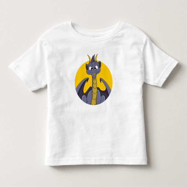 T-shirt enfant de dragon violet (Devant)
