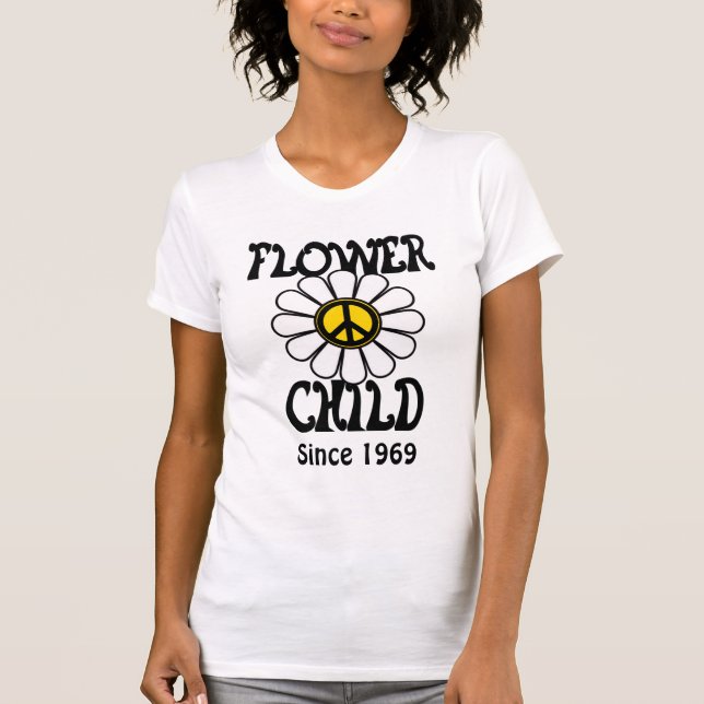 T-shirt Enfant de fleur fait sur commande (Devant)