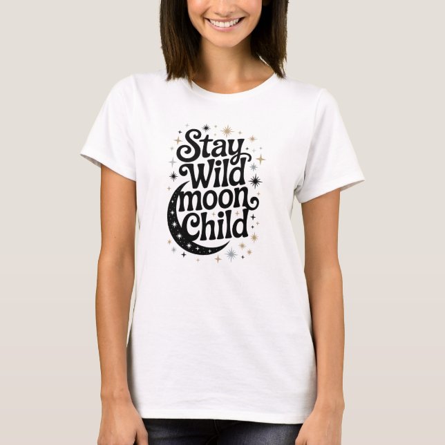 T-shirt enfant de la lune sauvage (Devant)