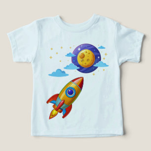T-shirt enfant de l'astronaute de lune