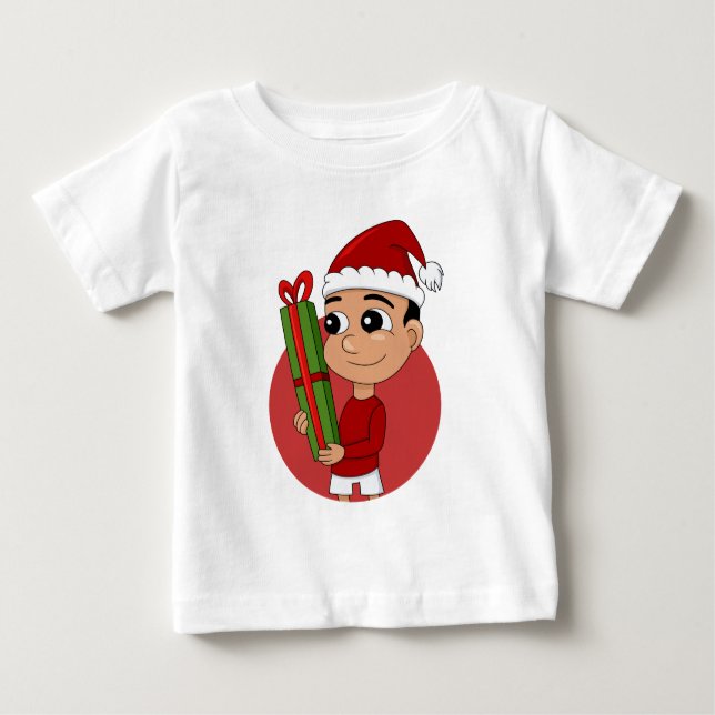 T-shirt enfant de Noël dessin animé (Devant)