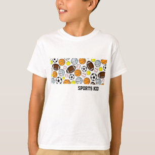 T-shirt ENFANT DE SPORT Baseball Basketball Football Footb