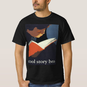T-shirt Enfant de style rétro lisant un livre de la biblio