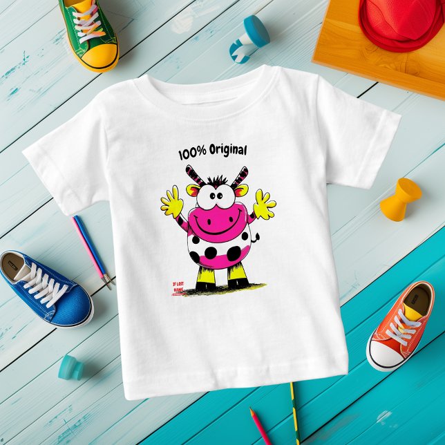 T-shirt enfant de vache drôle personnalisable (Créateur téléchargé)