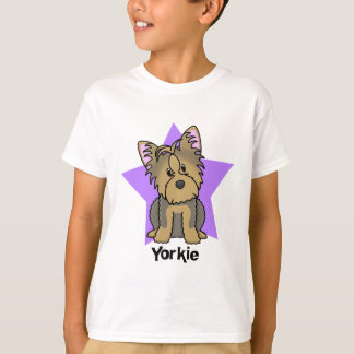 T-shirt Enfant de Yorkshire Terrier d'étoile de Kawaii
