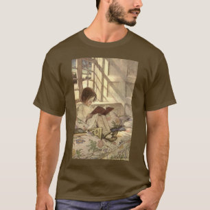 T-shirt Enfant d'époque lisant un livre, Jessie Willcox Sm