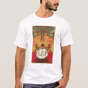 T-shirt Enfant devant la cheminée