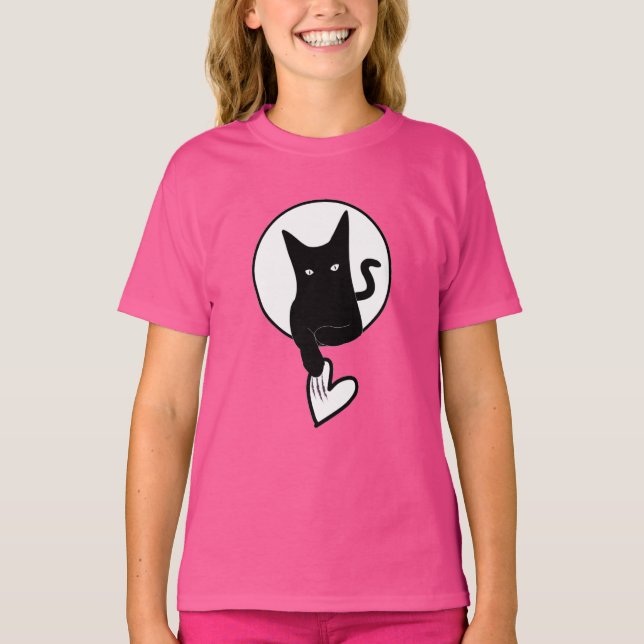 T-shirt enfant d'Halloween rose (Devant)
