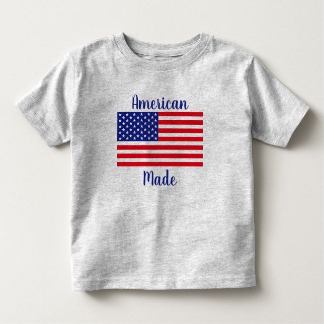 T-shirt enfant drapeau américain (Devant)