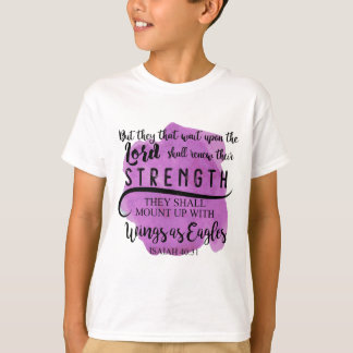 T-shirt ENFANT du 40:31 KJV d'Isaïe qui attendent sur le