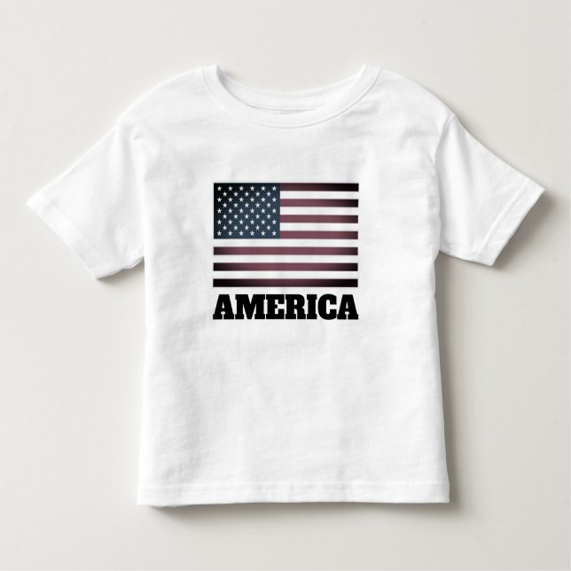 T-shirt enfant du drapeau patriotique américain (Devant)