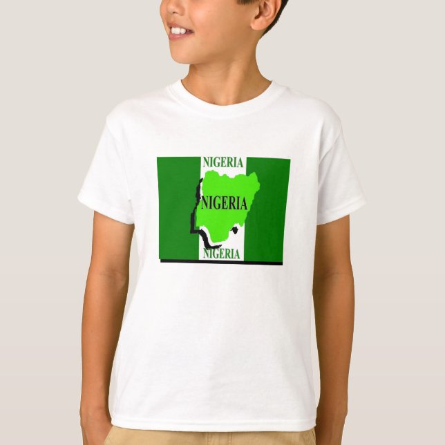 T-shirt enfant du Nigeria (Devant)