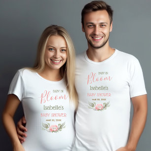 T-shirt Enfant En Fleur Fille Baby shower Parents