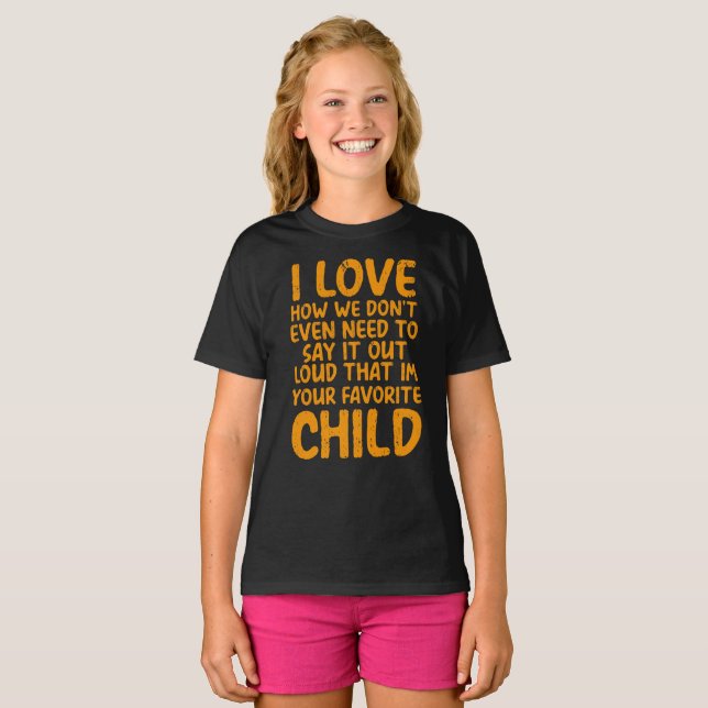 T-shirt Enfant favori (Devant entier)