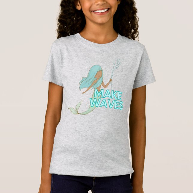 T-shirt enfant femme noire (Devant)