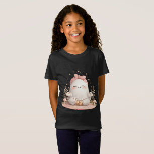 T-shirt enfant fille méditation mignonne – Yoga ad